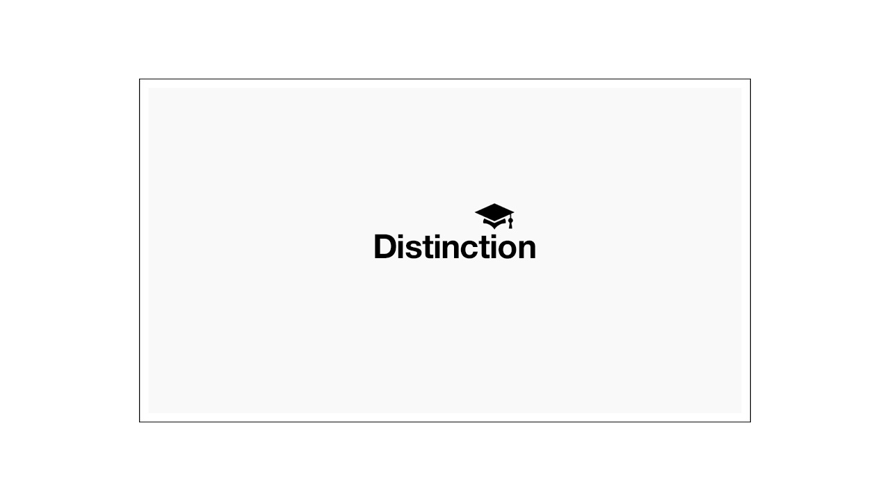 Distinction received for Masters in Architecture & Urbanism